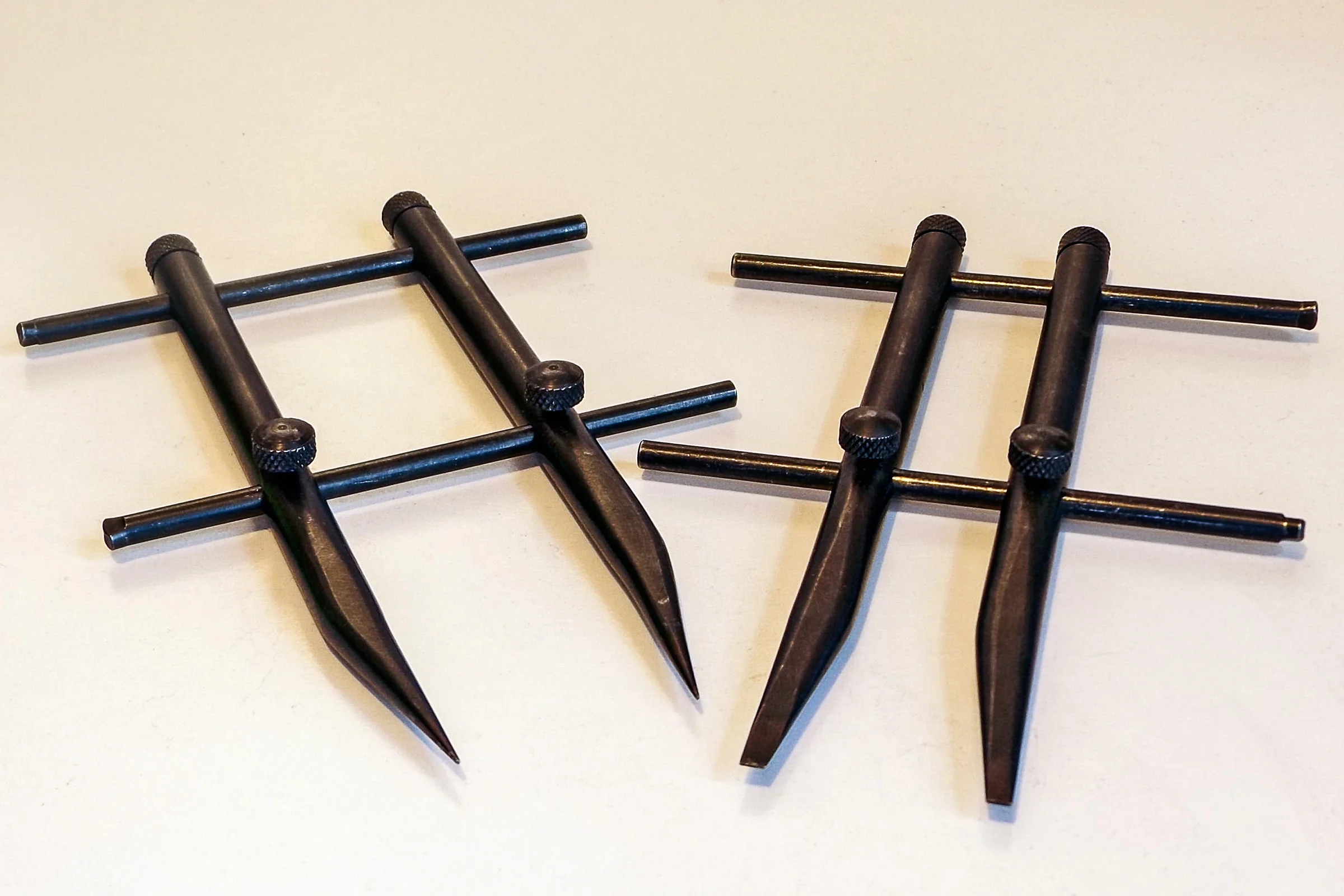 These lens spanners from eBay were chosen for their longer than average length. The additional reach is essential if you are an admirer of the various Rollei TLRs and need to loosen the inner lens group—I fall into this category, and selected these pairs for this reason.