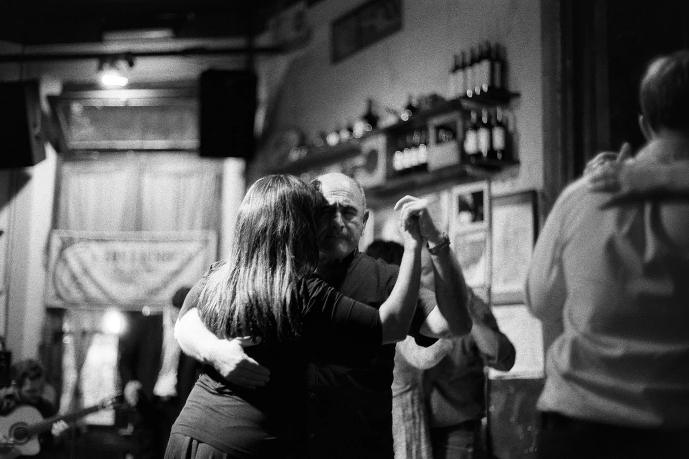 Salon tango as opposed to show tango
