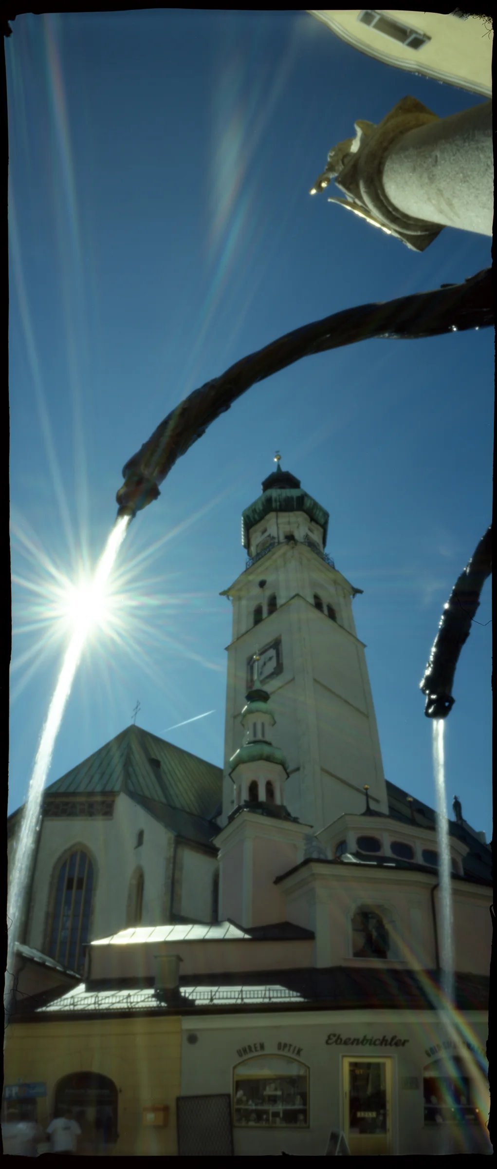 Sant Nikolaus parish church - Hall in Tirol, Austria - Kodak Ektar 100 ASA in a Wheehamx panoramic curved plane 6x12 pinhole camera