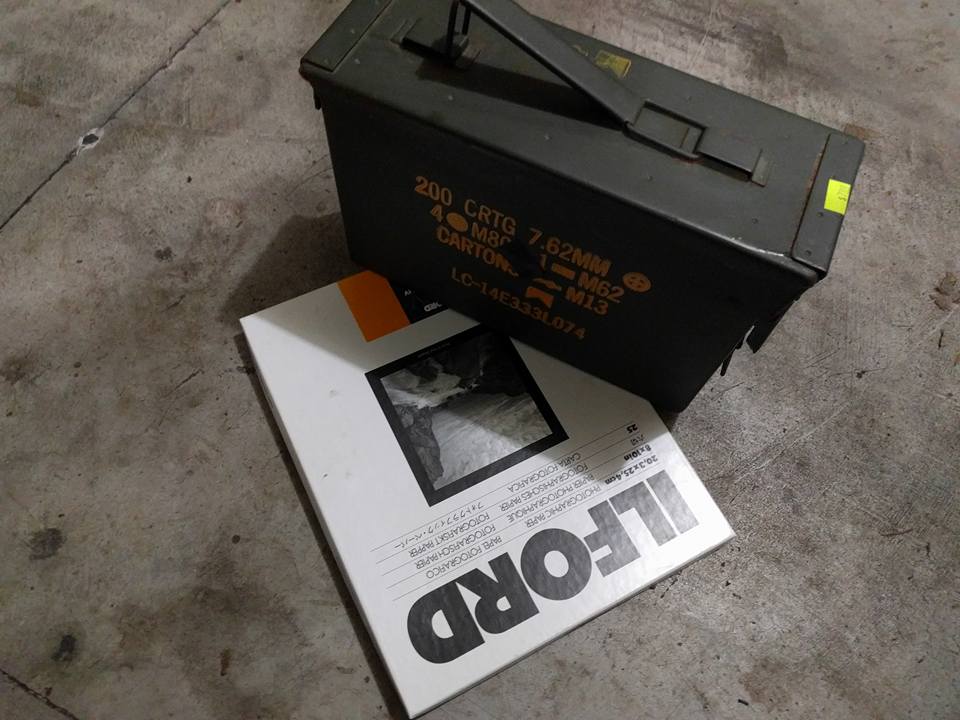 Ammo can camera and paper negative