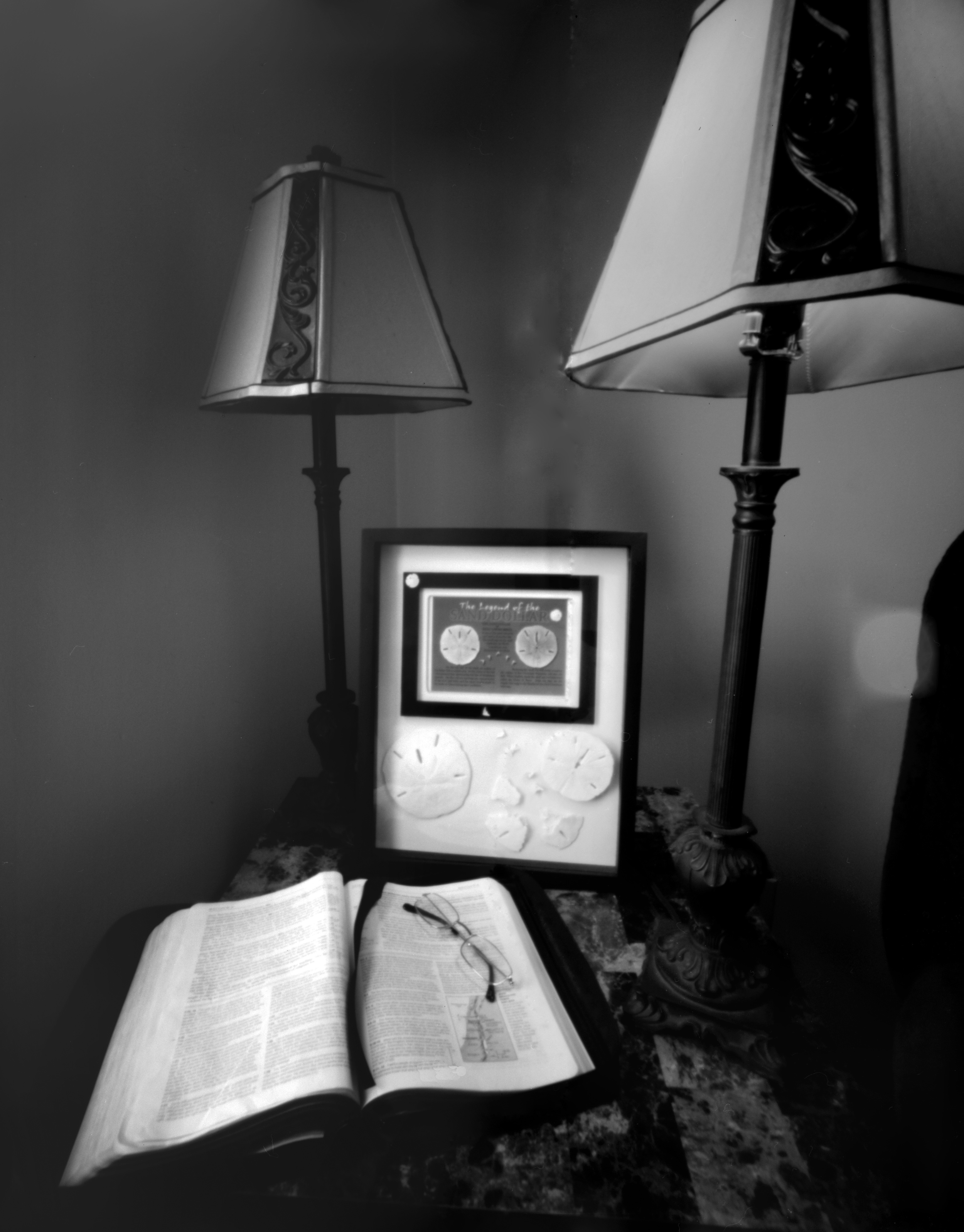 End Table | Delta 100, Lensless camera co. 4x5