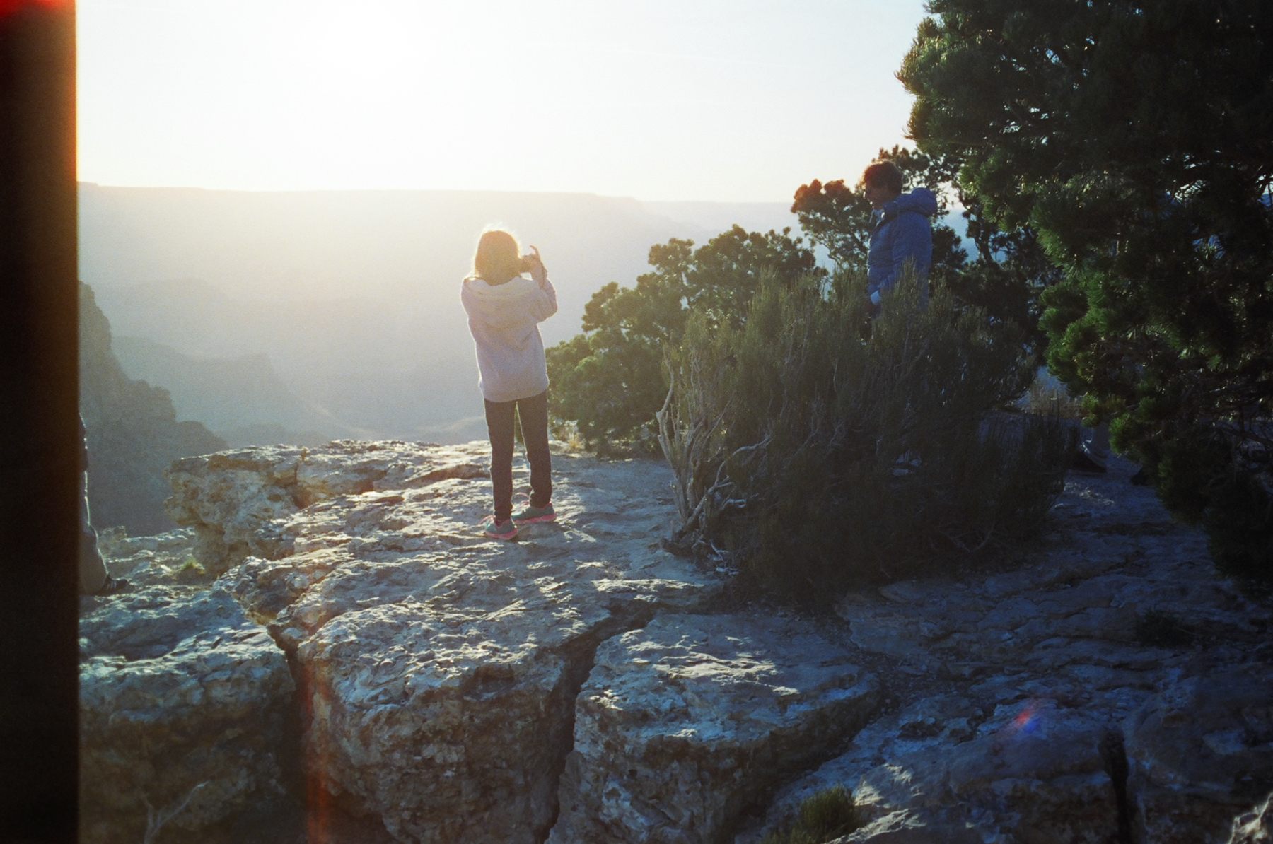 My daughter Celia at the Grand Canyon South Rim. These are good days and lessons to remember. 