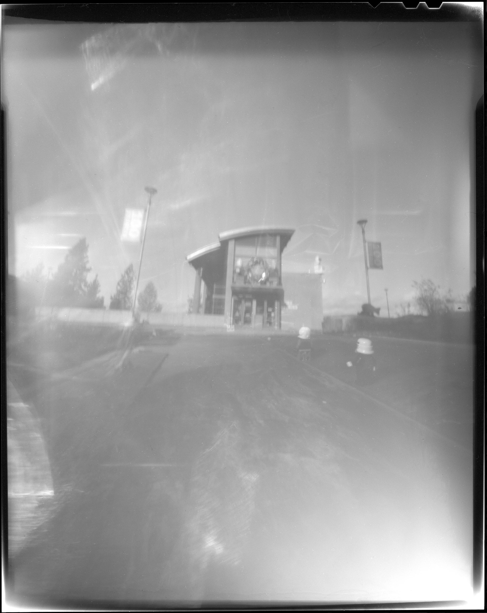 Sam Margulis | Lego Museum Double Exposure | Home Made 4x5 Lego Pinhole | Plus X Pan