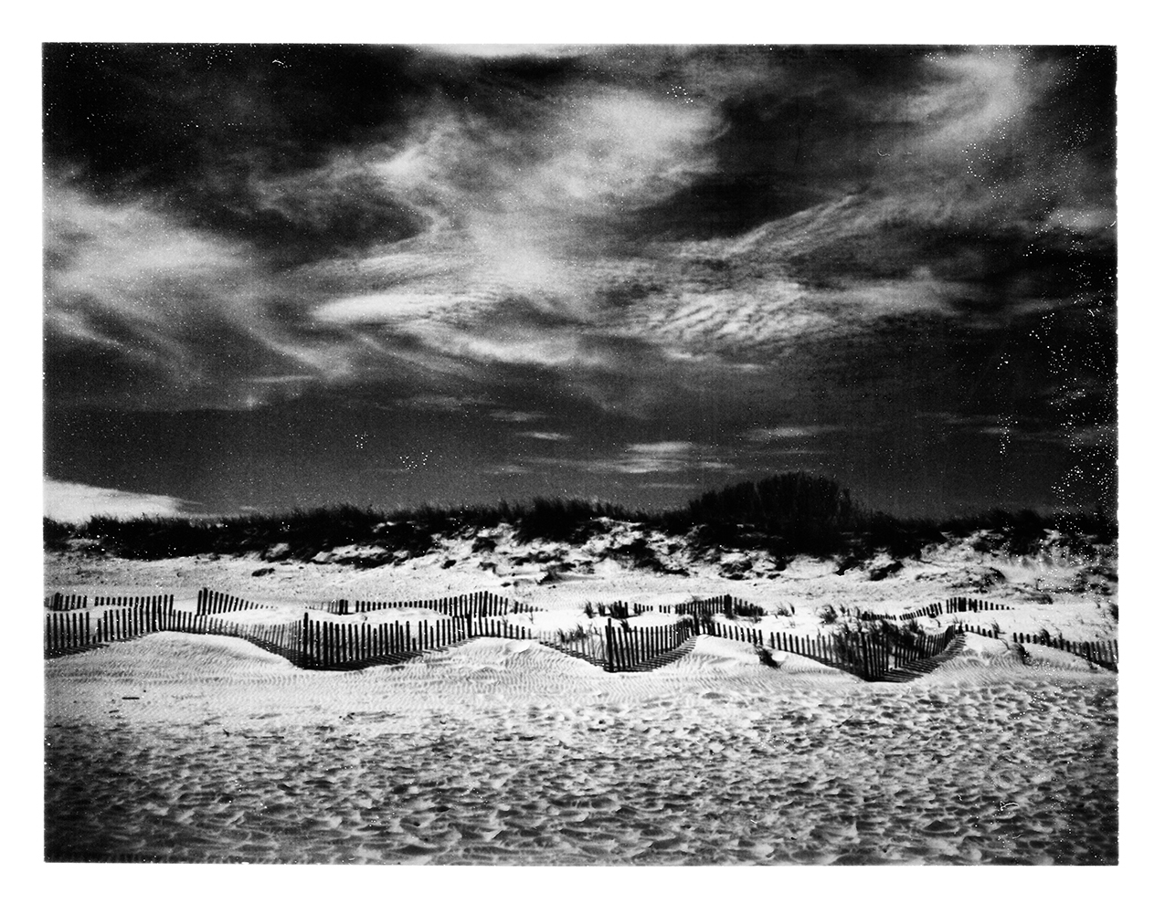 Seaside Dunes | Polaroid Land Camera 250 | Fuji FP300B | Keith Mendenhall