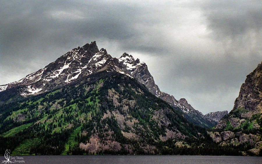 Jenny Lake | NikonF5 | Tamron SP24-70 |Singh-Ray Filters |Really Right Stuff | Ektar100 F16-1/20. Storm front rolled through for about 10 minutes and then it was gone.
