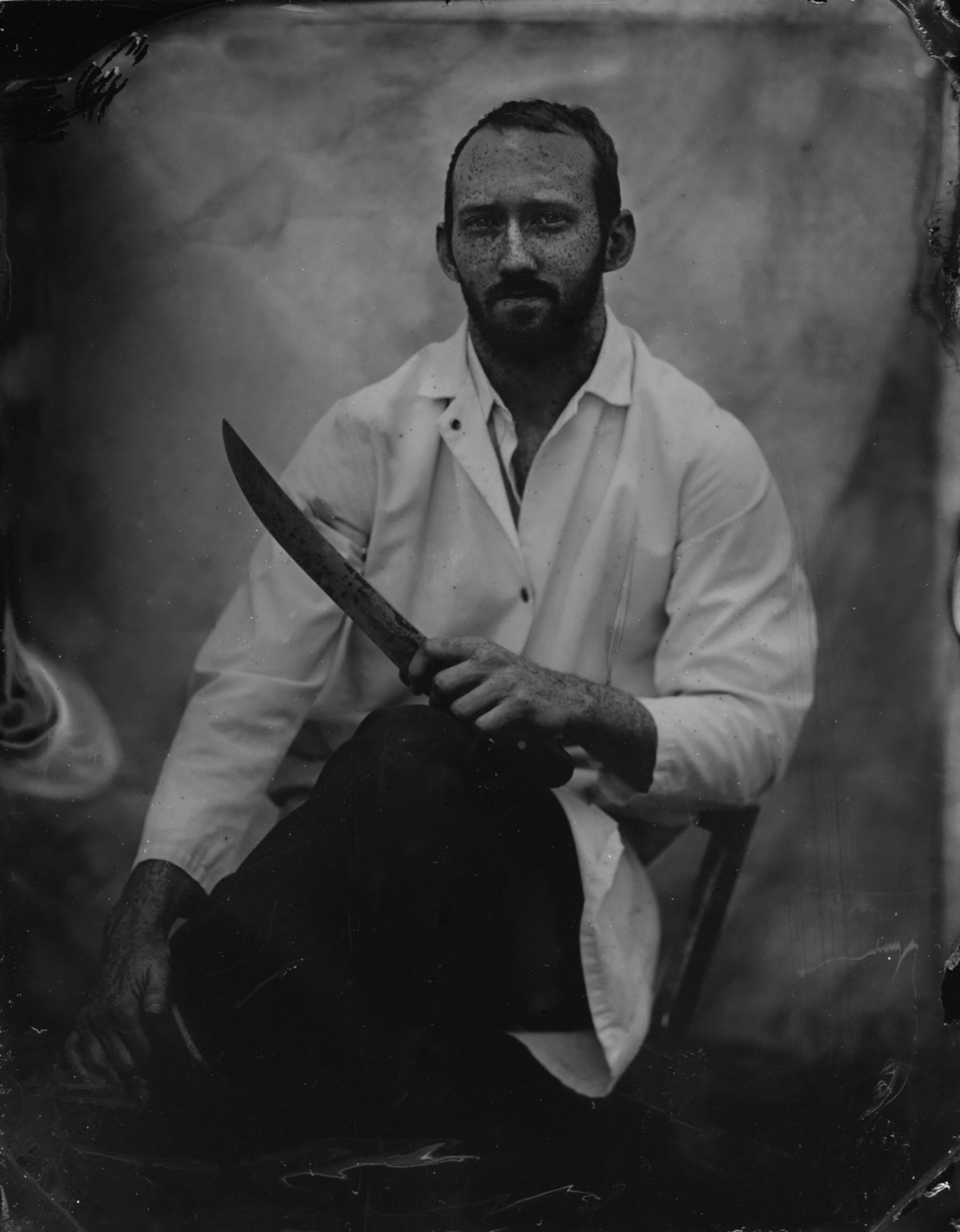 My Butcher | 4x5 Tintype | Sarah Taft