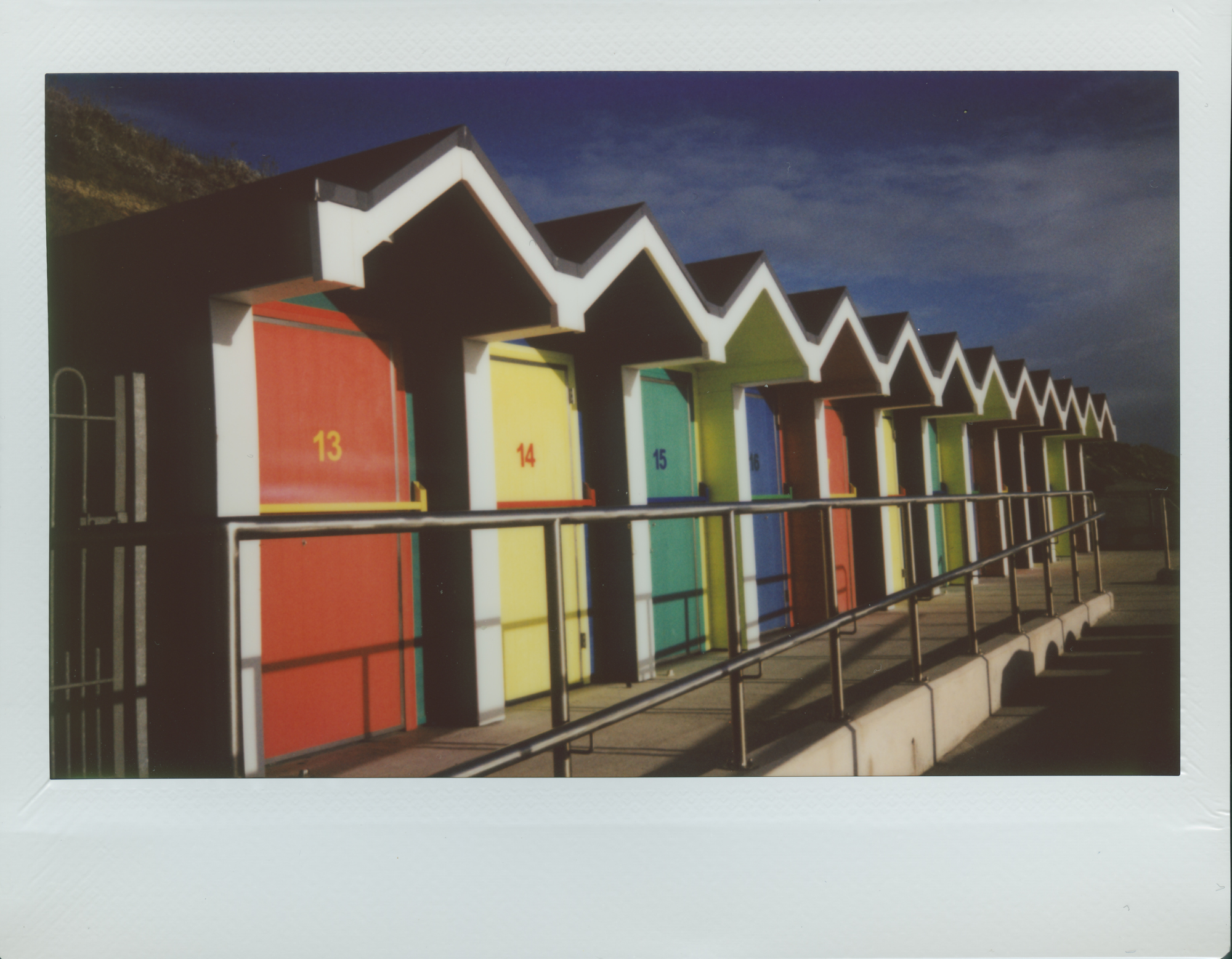 Barry Beach Huts | Instax Wide 210 | Roger Harrison 