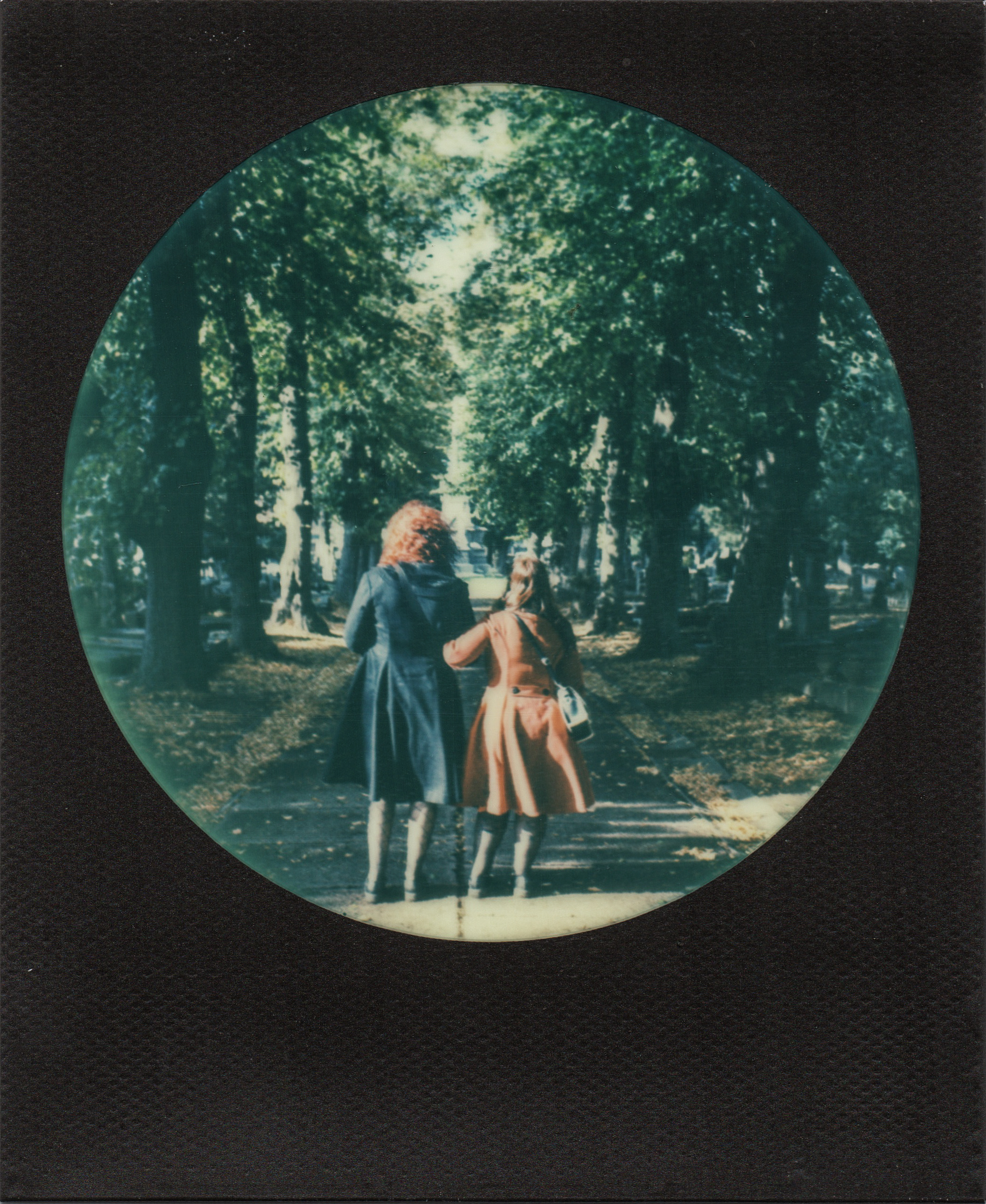 Romantic Walk in a Cemetary | Polaroid SX70 | Impossible Color | Karin Claus