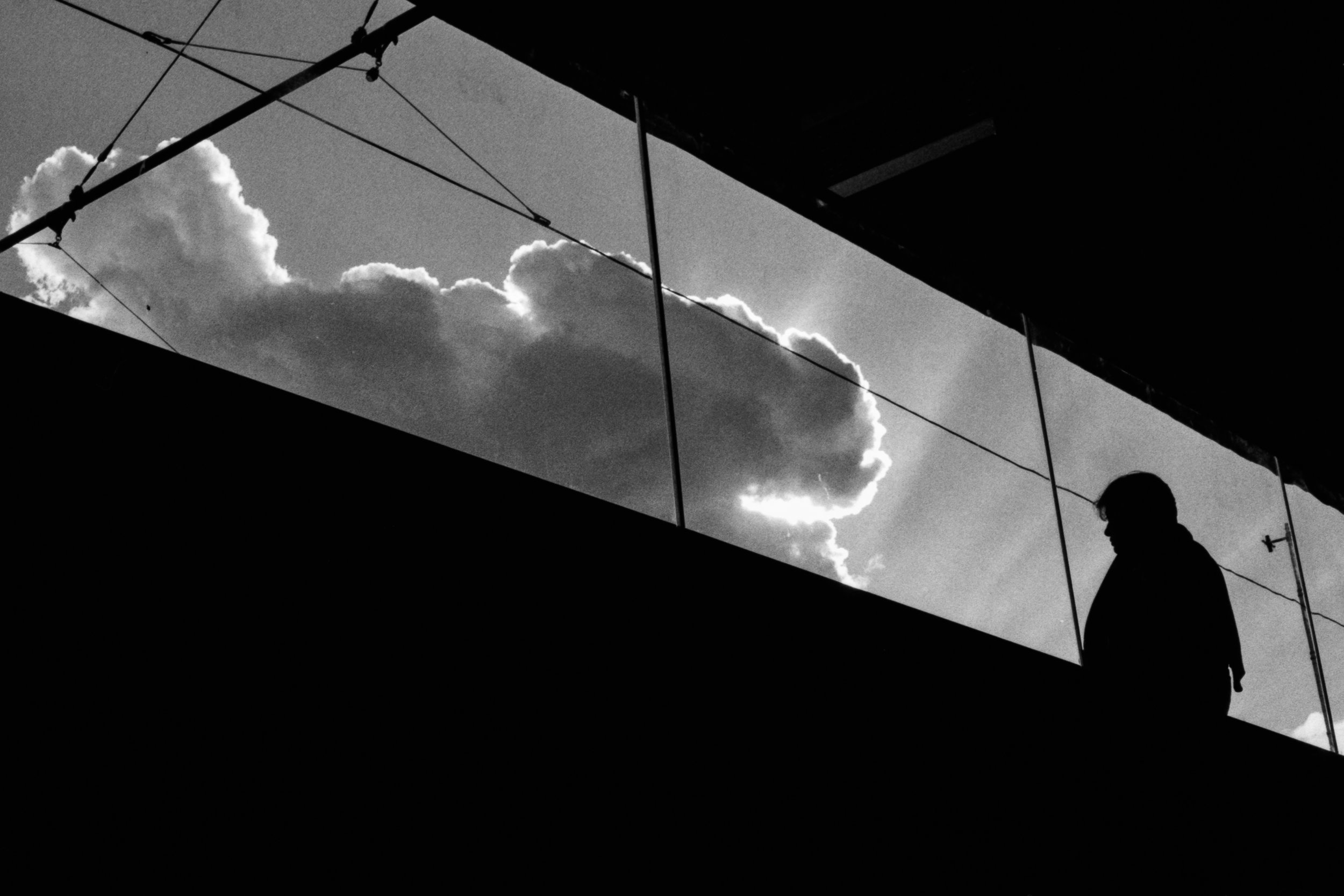 silhouette in the sky | Canon A-1 | Agfa APX400 | Daniel Stoessel