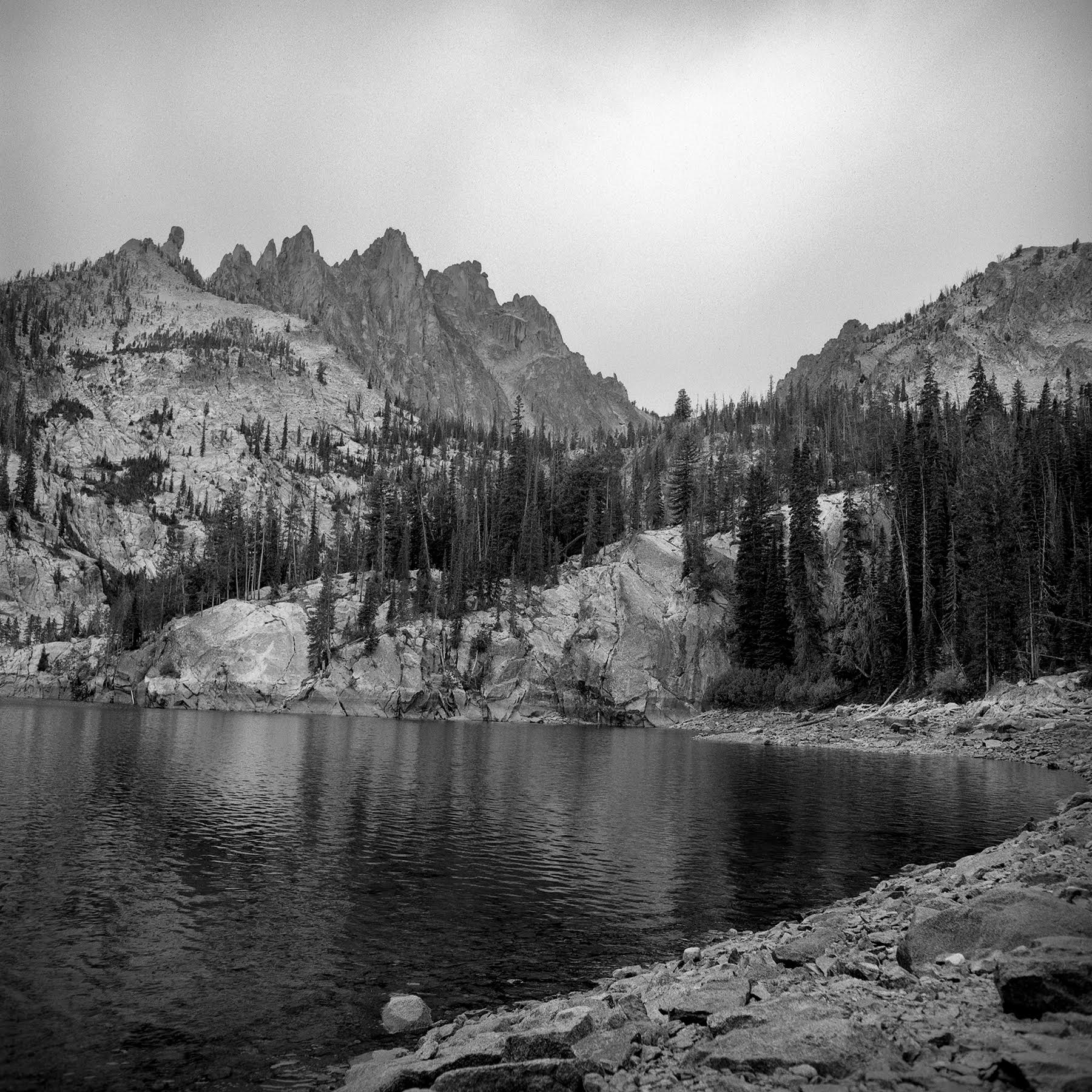 Early afternoon at Bench Lake #4 Rolleiflex FW, Ilford FP-4 plus