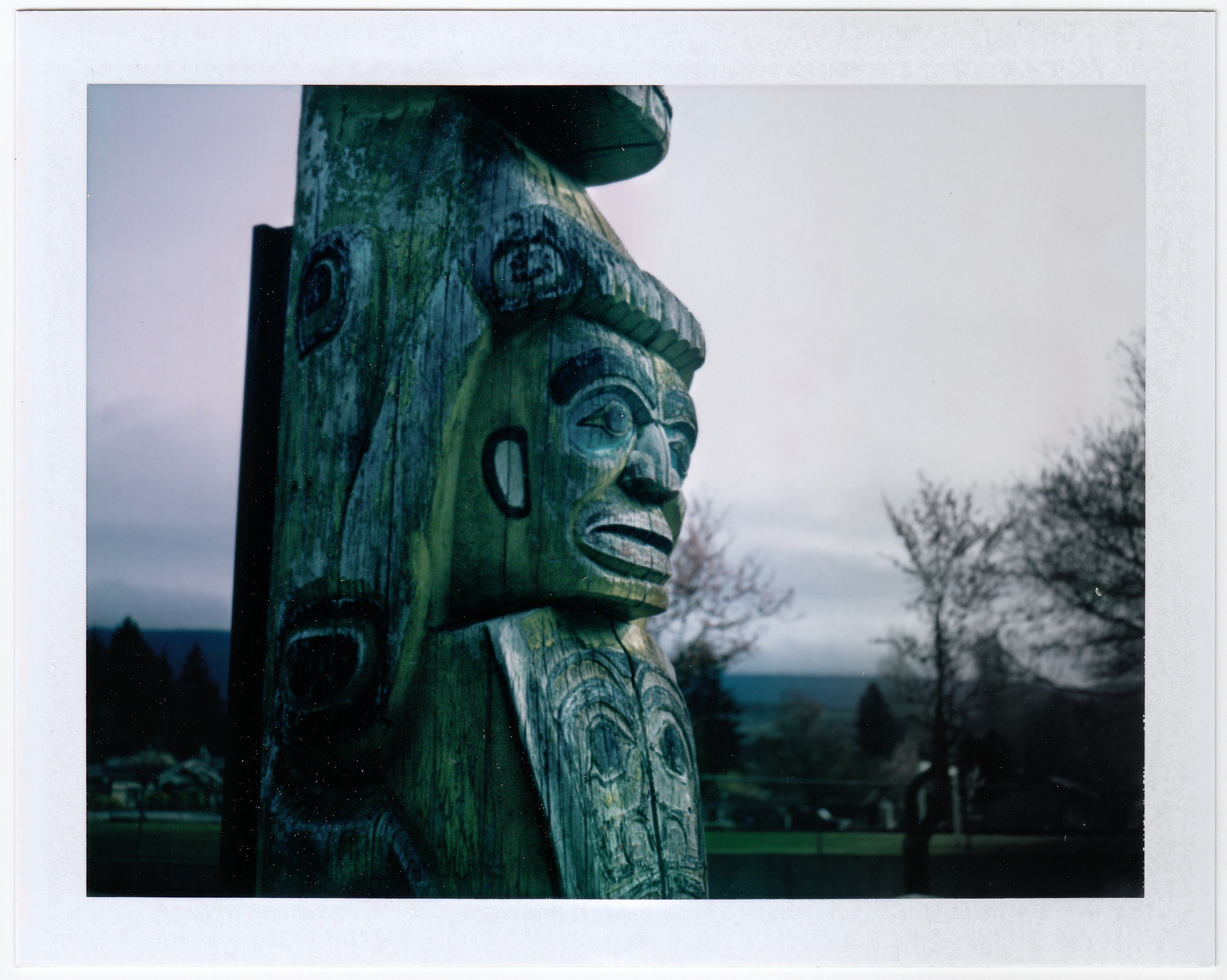 Shíshálh Totem | Polaroid 250 | FP100c | Sandy Skene