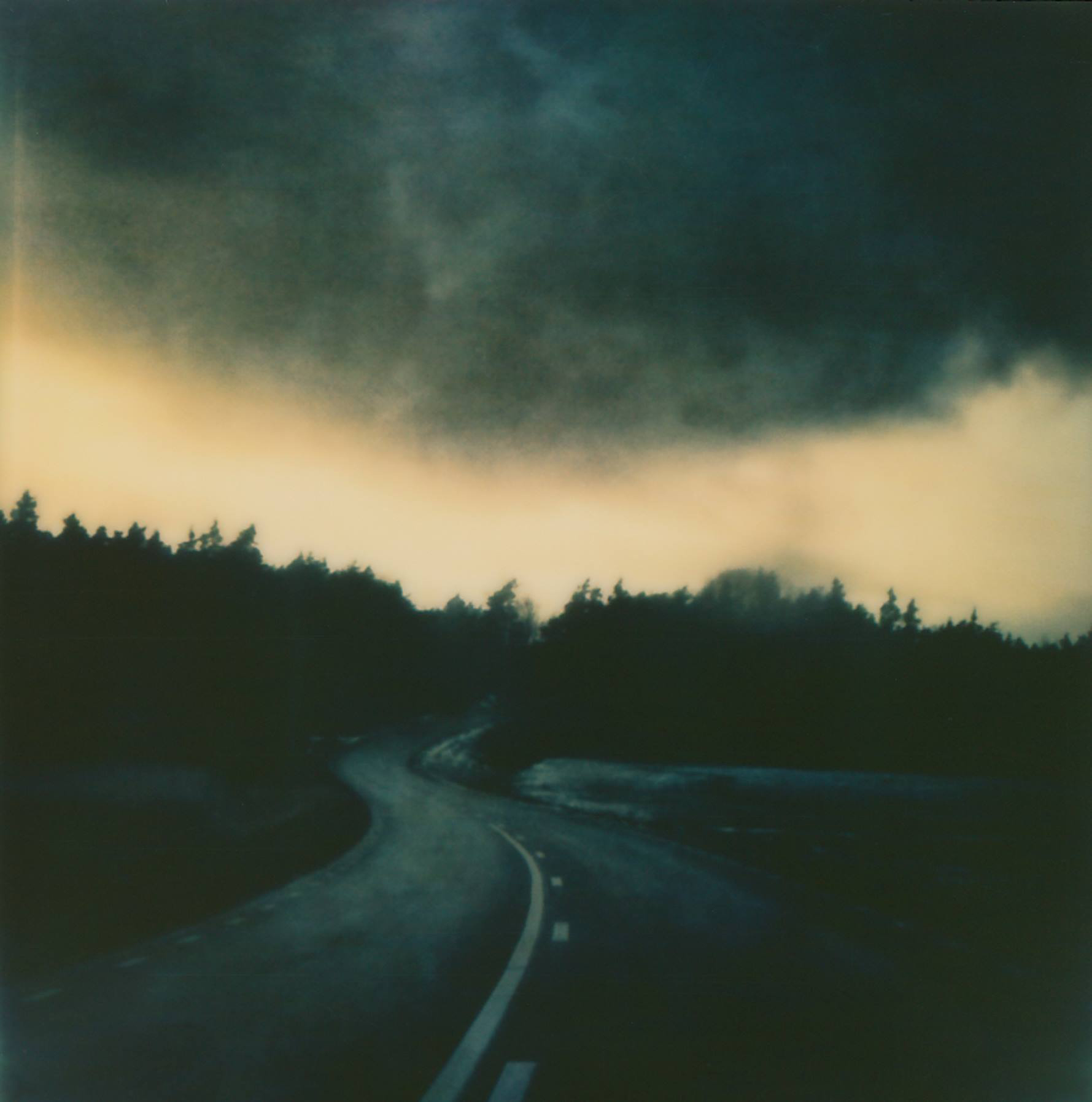Road Dark Skies | Impossible Project Instant Lab | Impossible Project 70 Color Film | Per Forsström