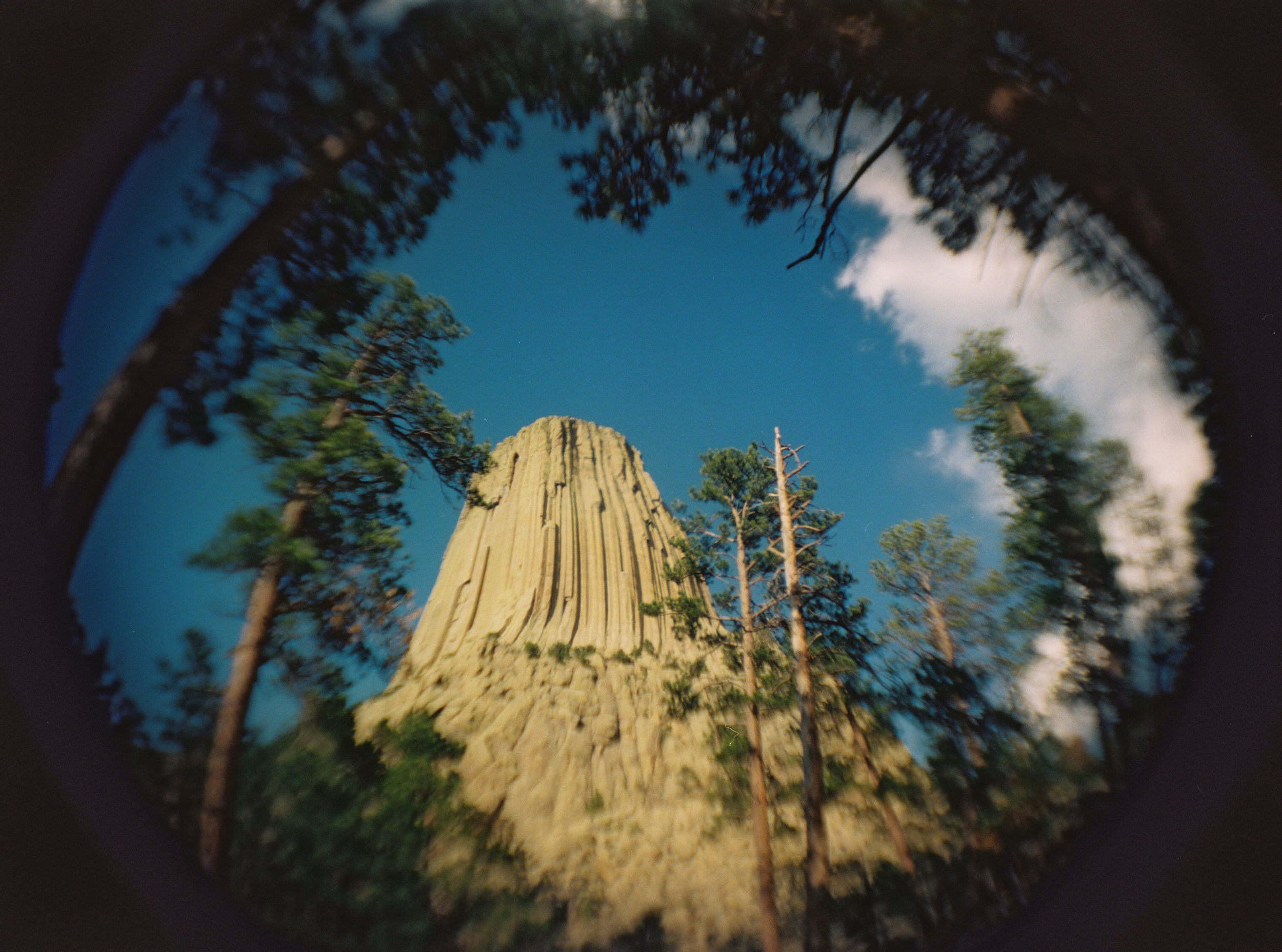 Devils Tower | Holga | Fisheye Lens | Craig Piburn