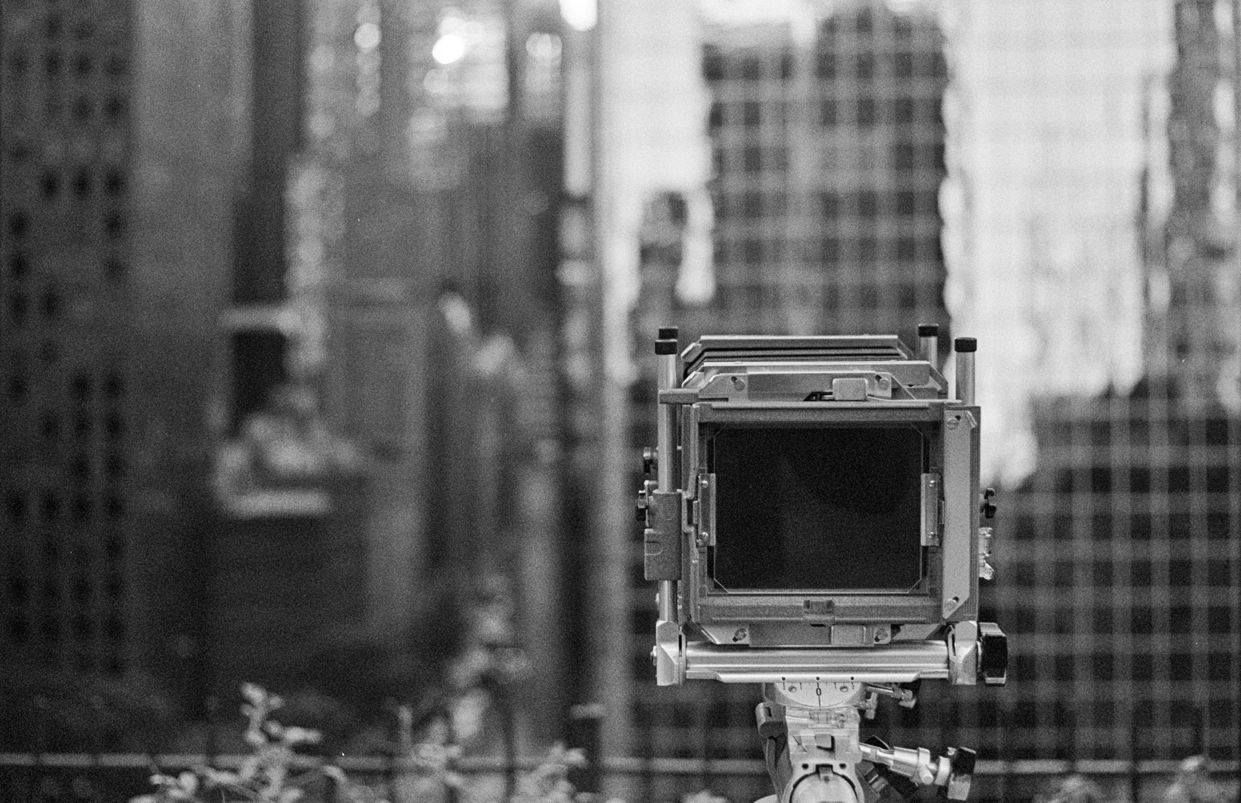 The Norma, perched atop the roof and ready for action. Kodak Retina IIIC and KodakT-Max 400