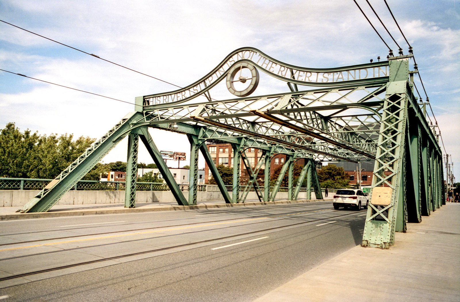 Don River Bridge Queen St. Toronto, Pentax KX, SMC Pentax K 28 f3.5 lens, Cinestill 50 D