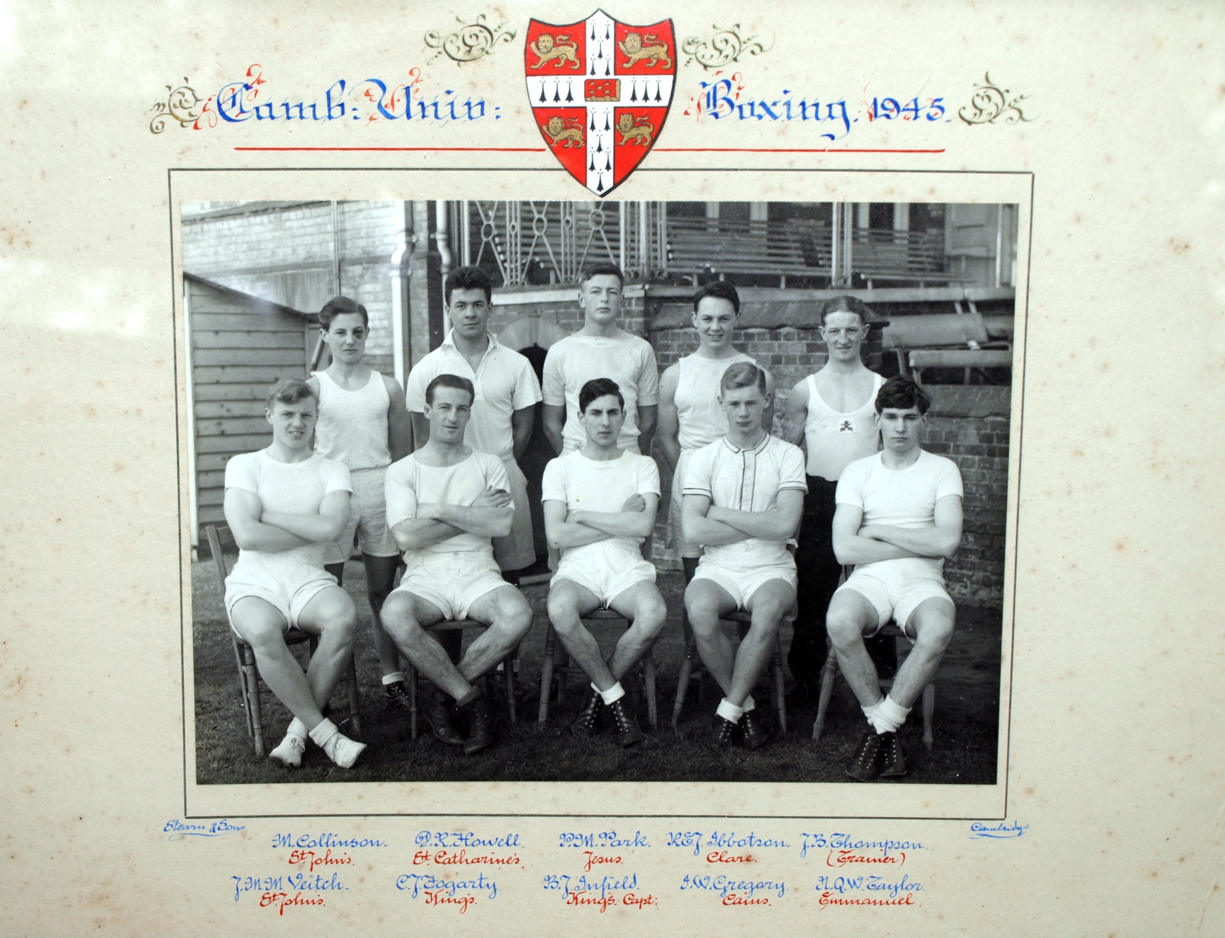 Cambridge University Boxing Team 1945