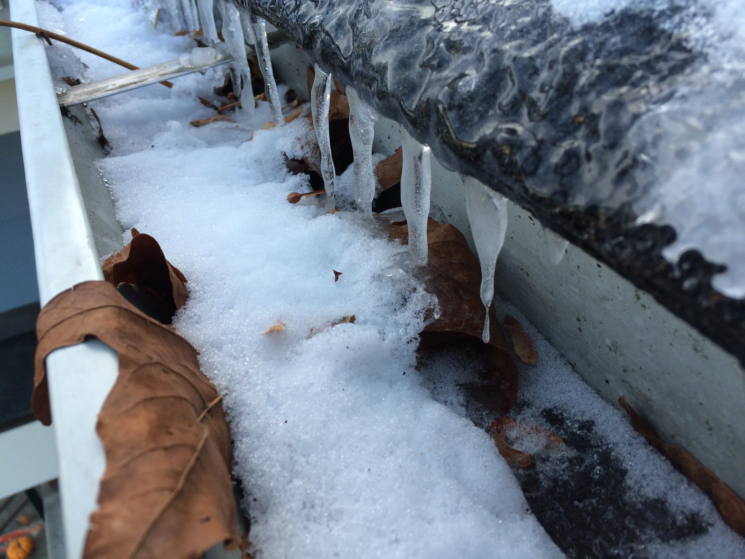 Ice & Snow in Gutters!