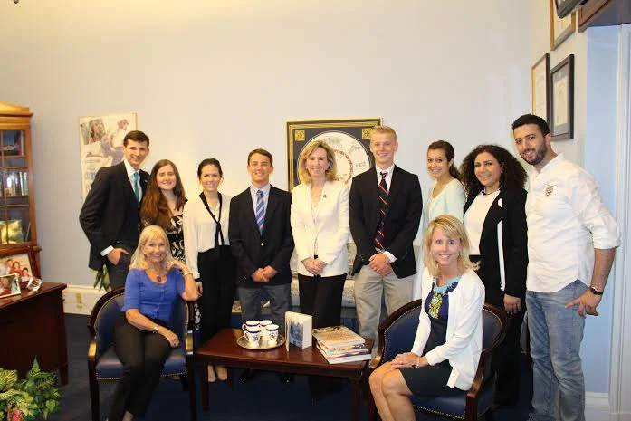RWC Members, Student Reps w/ Congresswoman Comstock