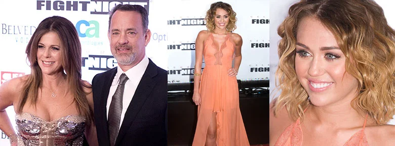 Mohammad Ali Celebrity Fight Night with Rita Wilson, tom Hanks, and Miley Cyrus