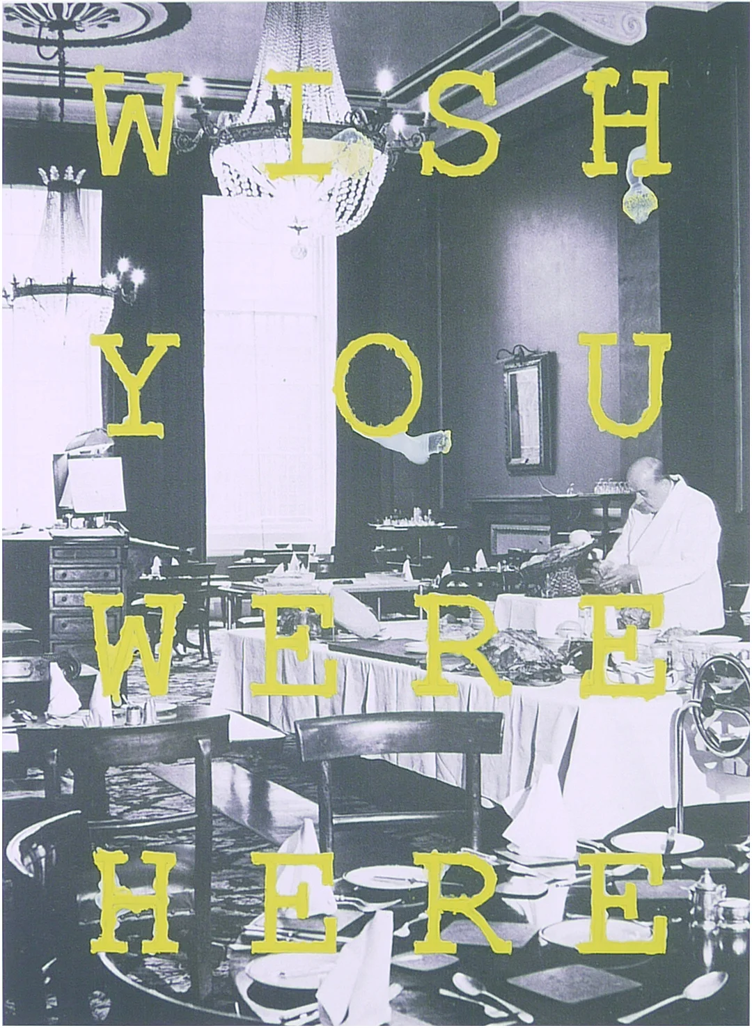  wish you were here  16.25 x 19.25 inches  acryic on paper  ed. 2 &nbsp;  