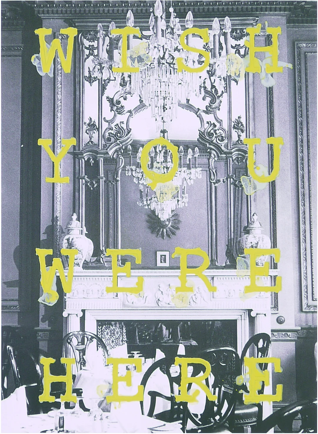  wish you were here  acrylic on paper   16.25 x 19.25 inches  ed. 4 