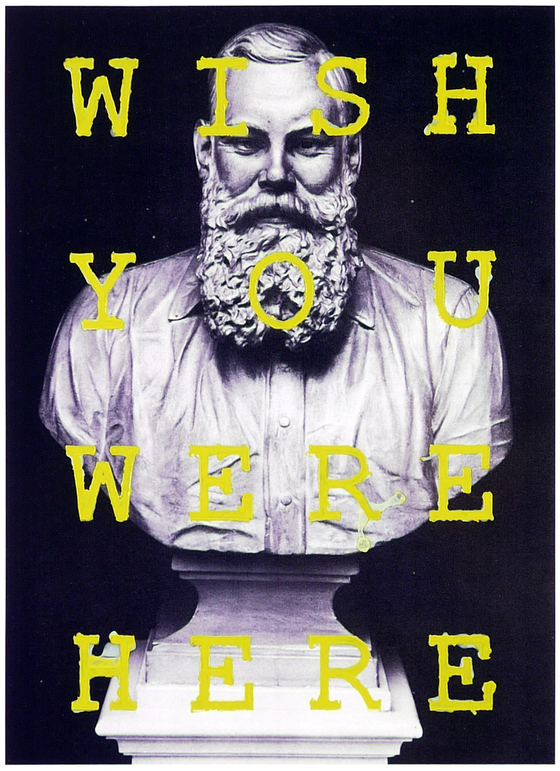  wish you were here  acrylic on paper  16.25 x 19.25 inches  ed. 6 
