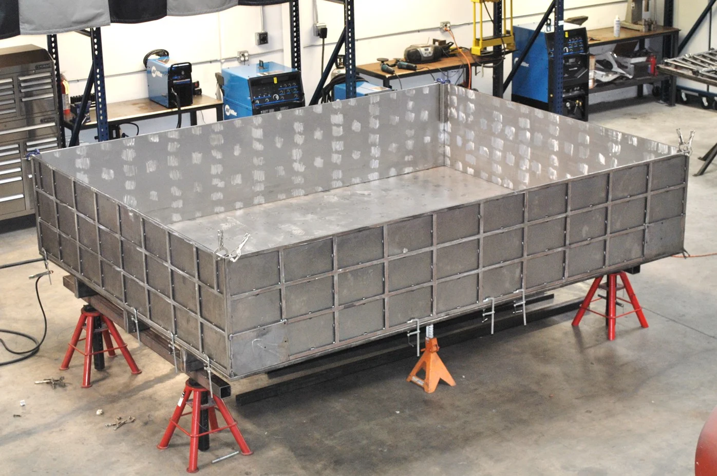 Sides attached waiting for top.