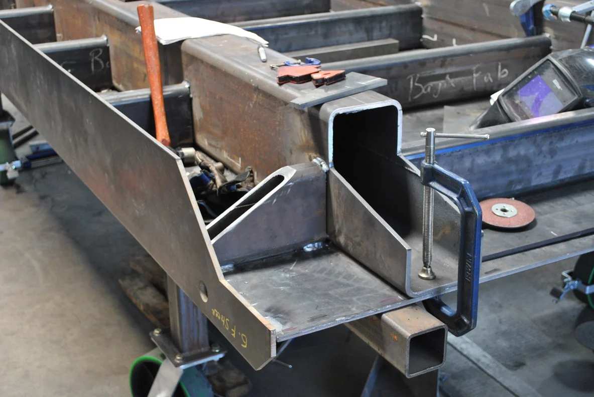 Bridge ramp under construction