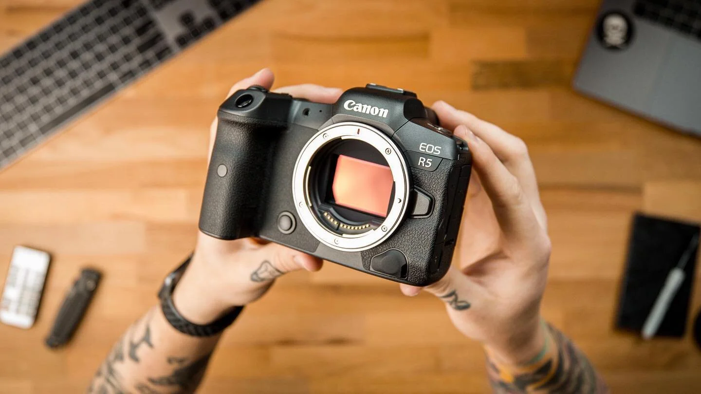 The Canon R5...Finally! This thing brings the heat 🔥😉 I just dropped a new video (link in bio) unboxing this beauty of a camera! 

Let me know what your guys thoughts are on the R5! Think it&rsquo;ll be worth it or a bust?
