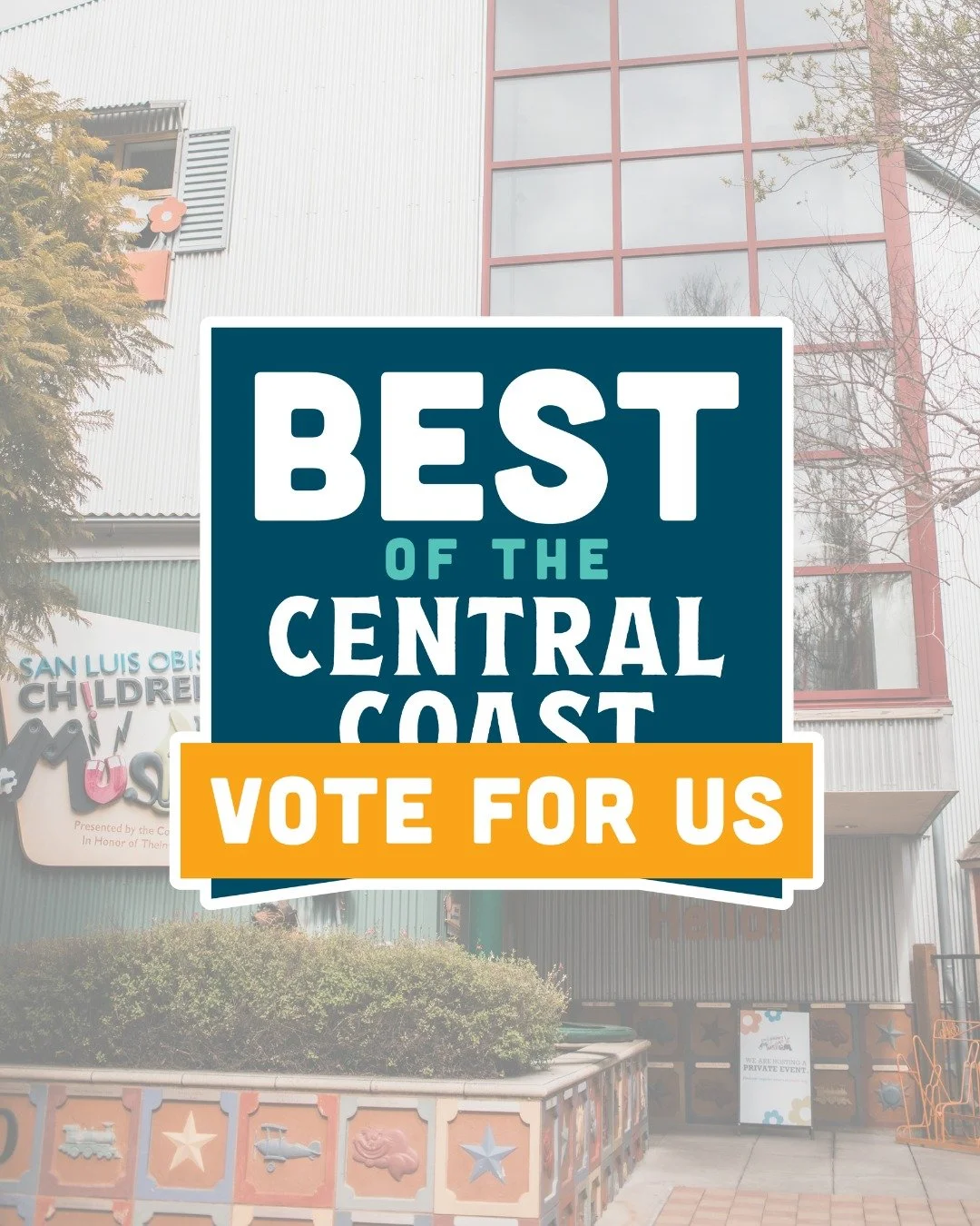 We&rsquo;ve been nominated for Best of the Central Coast! 🎉
Show your love for the San Luis Obispo Children&rsquo;s Museum and cast your vote for us! 💛

👉https://www.bestofthecentralcoast.com/

#BestOfTheCentralCoast #SLOChildrensMuseum