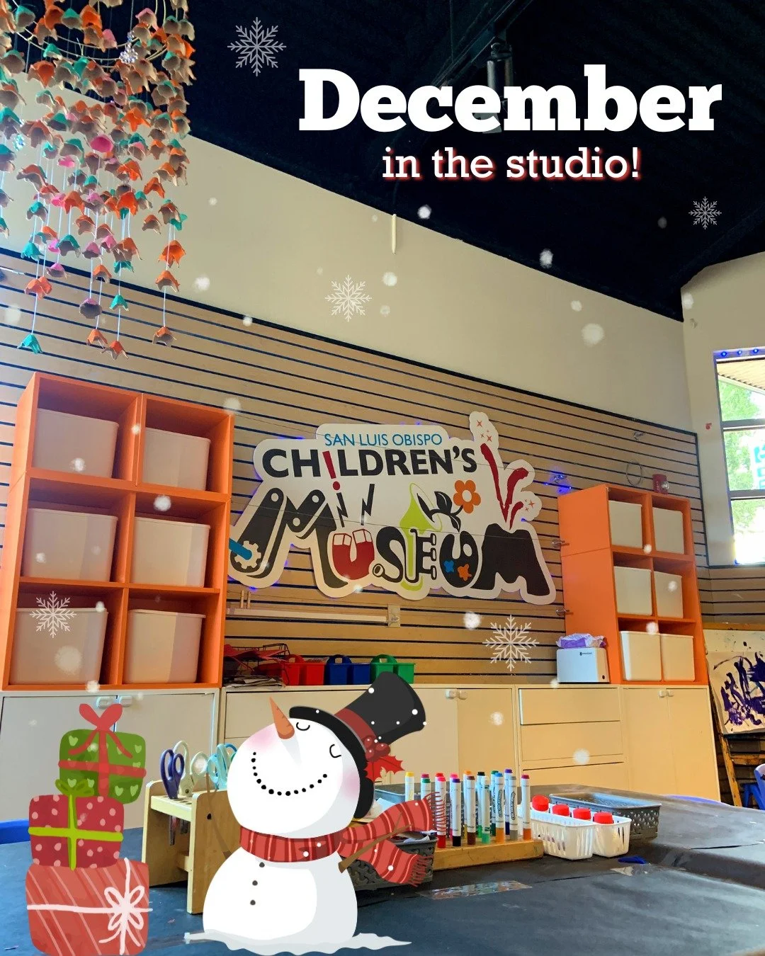 This month, In The Studio is filled with winter fun! ❄️ Join us for hands-on activities all month long:
🎄 Dec 4&ndash;8 | Paper Gingerbread People
🧙&zwj;♂️ Dec 11&ndash;15 | Clay Pot Winter Gnome
🦌 Dec 18&ndash;22 | Yarn-Wrapped Reindeer
👑 Dec 26