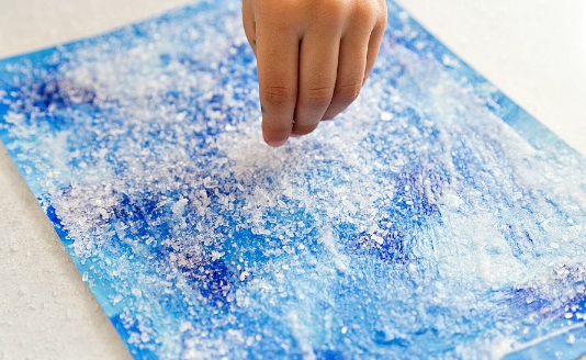 In the Studio: Snowstorm on Paper