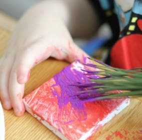 In the Studio: Pine Needle Paintbrushes