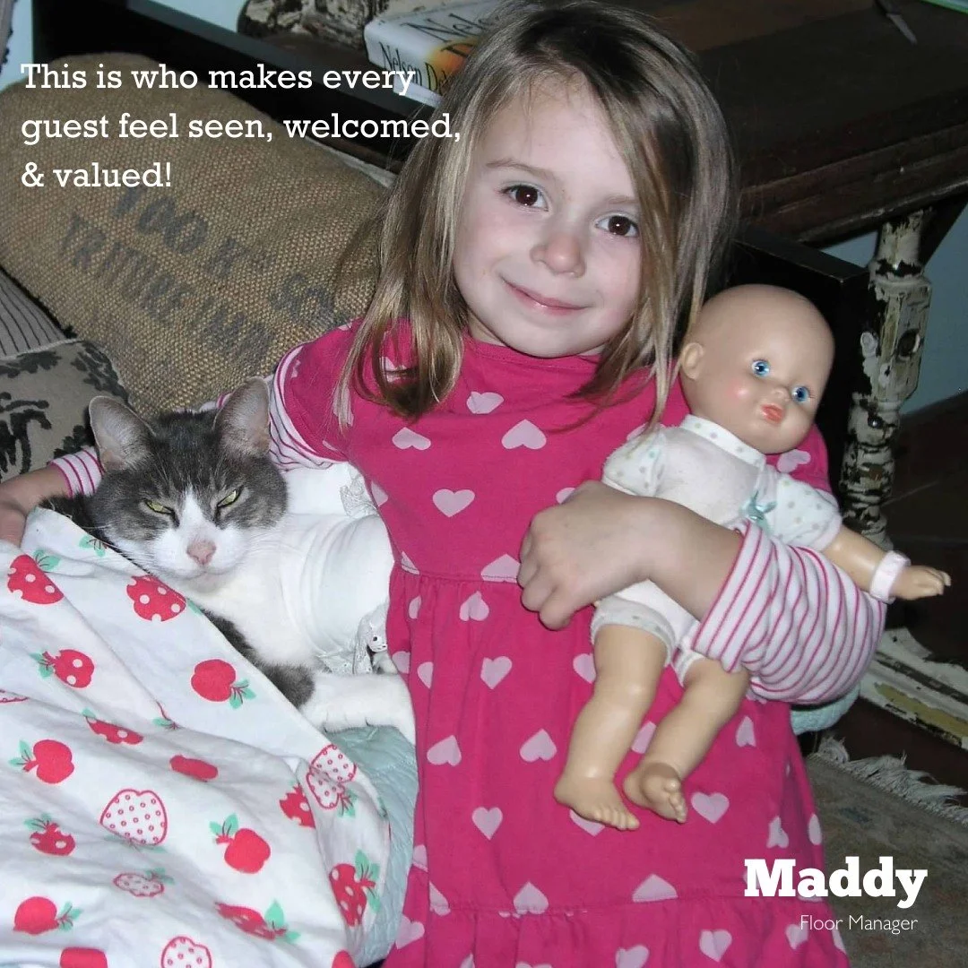 Meet Maddy ✨
She helps create the kind of space where everyone feels seen, welcomed, and valued!