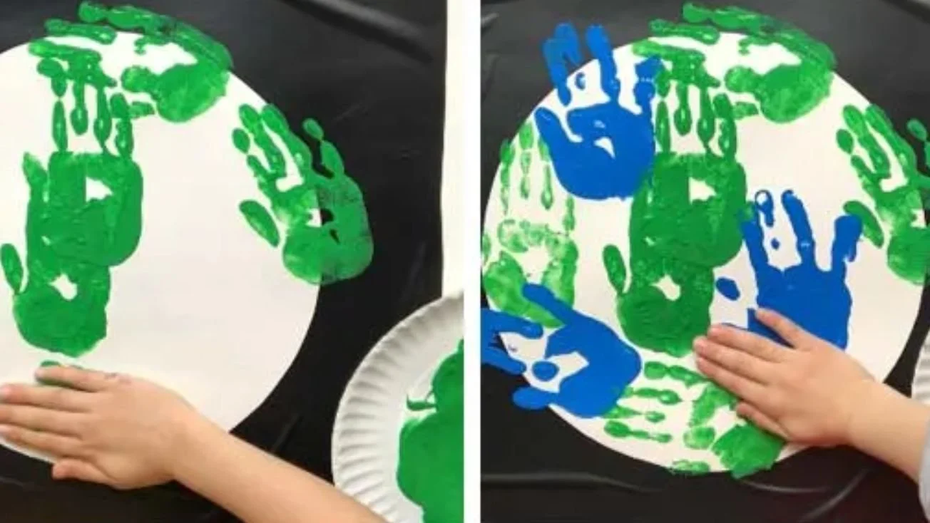 In the Studio: Earth Day Hand Prints