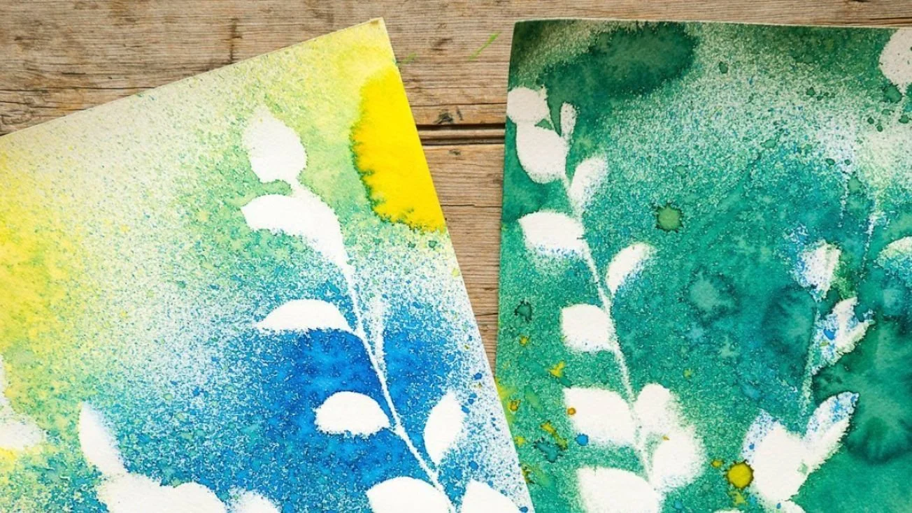 In the Studio: Watercolor Spray Art