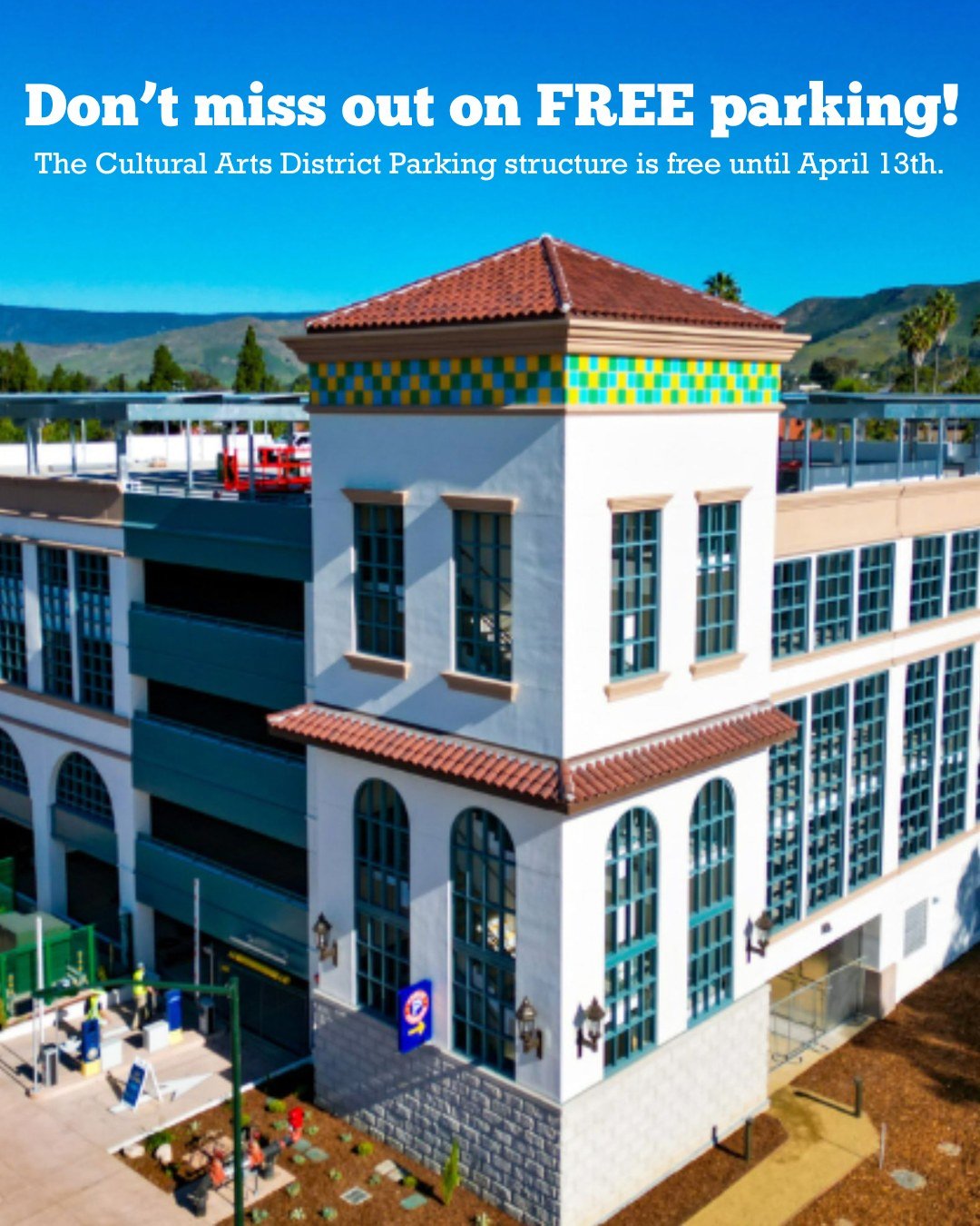 Last chance for free parking! 🚗✨
The Cultural Arts District Parking Structure is free through April 13, so don&rsquo;t miss out. Park with ease and come play at the museum! 💛