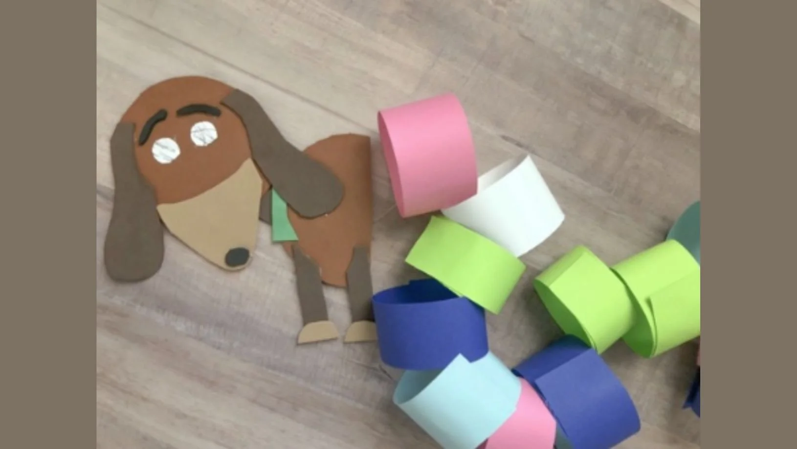 In The Studio: Paper Chain Slinky Dachshund Puppy