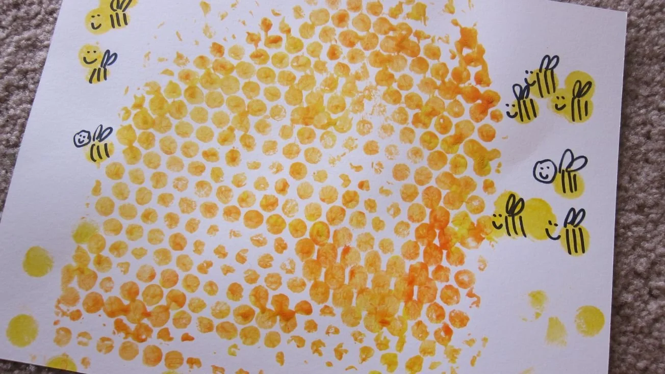 In the Studio: Bubble Wrap Honeycomb 🐝