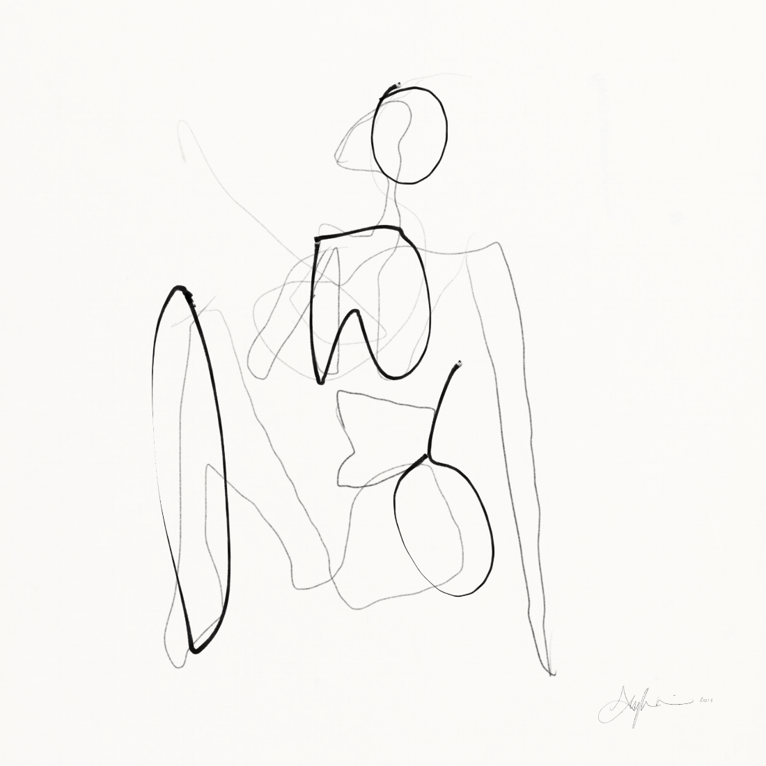 nude - digital drawing
