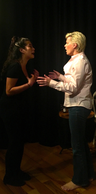 Erika Yesenia and Gerry Glennon in Past Perfect by Rita Lewis - October 2017