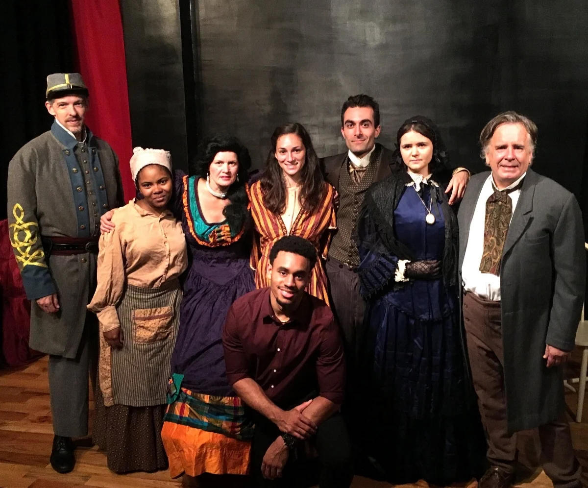 The Cast of The Living Room by Charlie Finesilver - September 2017 at Manhattan Rep - Geoffrey Grady, Ashley Taylor Greaves, Gerry Glennon, Jahmeel Khan-Poulson, Michelle Morocco, Alan Homeri, Chelsea Clark, and Danny McWilliams!