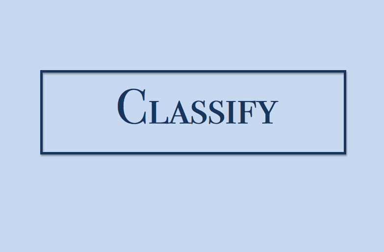Classify  Professional Organzing
