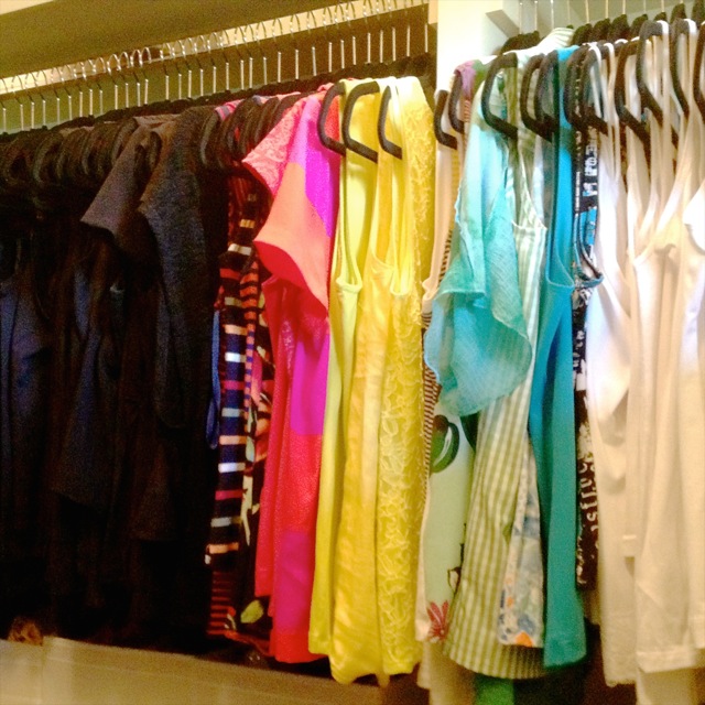 The closet after Calm Order using colour transition!