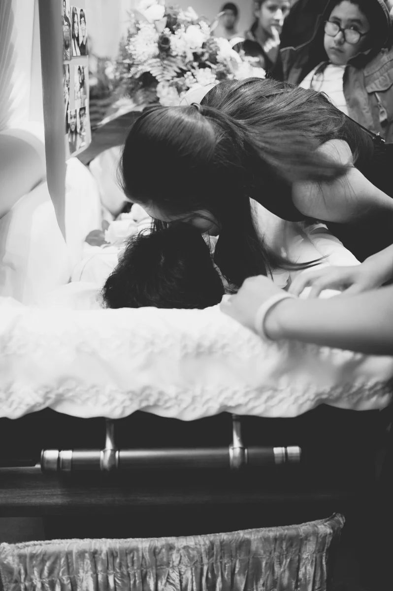 Camila's last kiss and goodbye. Just a sweet moment.