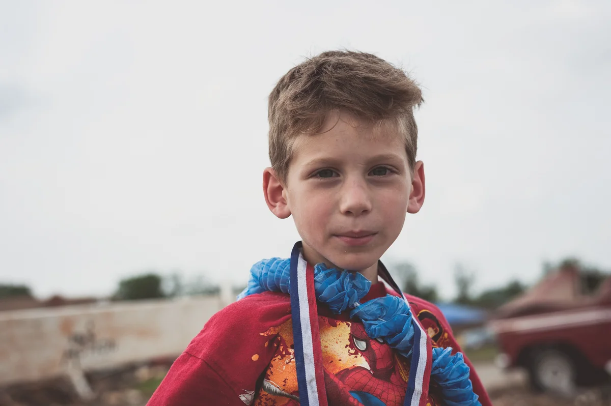 I had a chance to talk to him about his experience. He told me he wasn't scared during the tornado.