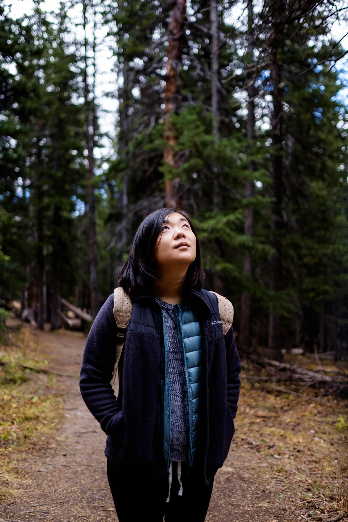 Taking a little time to breathe at the Hoosier Pass trailhead.