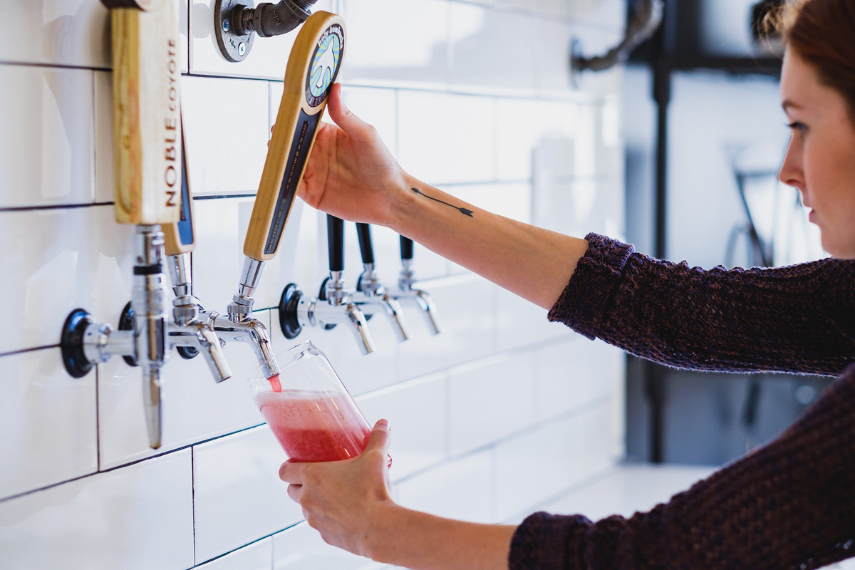 They also have Holy Kombucha on tap!