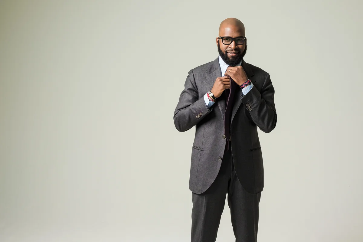 Portrait of Nelson Huff. I knew I only had 20 minutes to photograph each finalist, so I made sure to research them and their styles beforehand so I could capture what made each of them unique. 