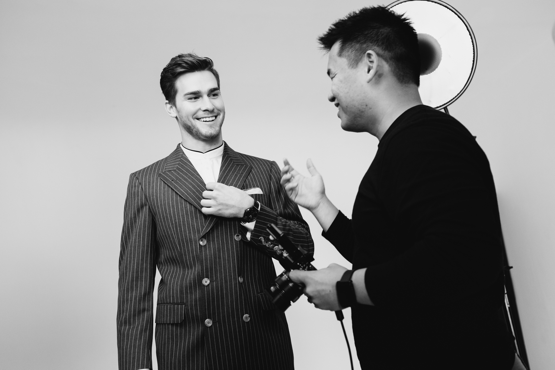 I try to keep the shoot light and fun.